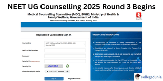 NEET UG Counselling 2025 Round 3 Begins; Seat Allotment on October 8